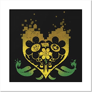 Underheart - Flowey Yellow Posters and Art